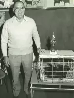 Clive Brooks & Winning chook 1984